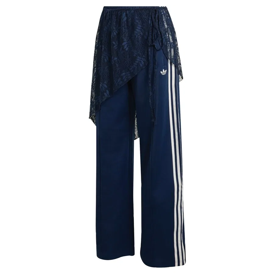 Брюки ADIDAS ORIGINALS свободного кроя '2IN1 FIREBIRD LOOSE LACE SKIRT' цвета индиго