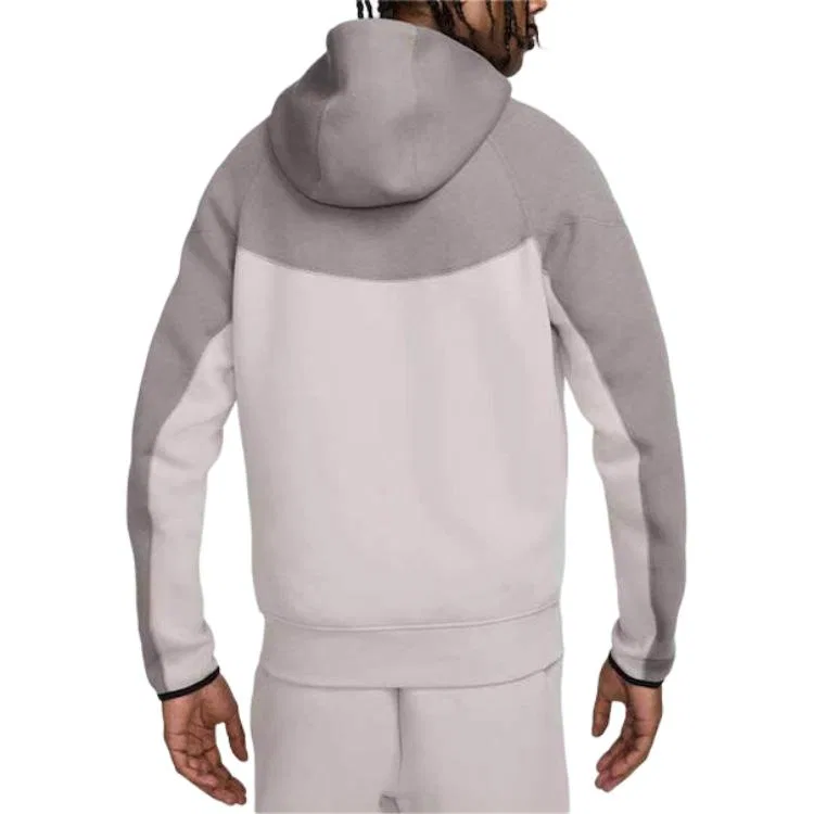 Мужская куртка из флиса Nike Tech Fleece Windrunner, серый — фото 3