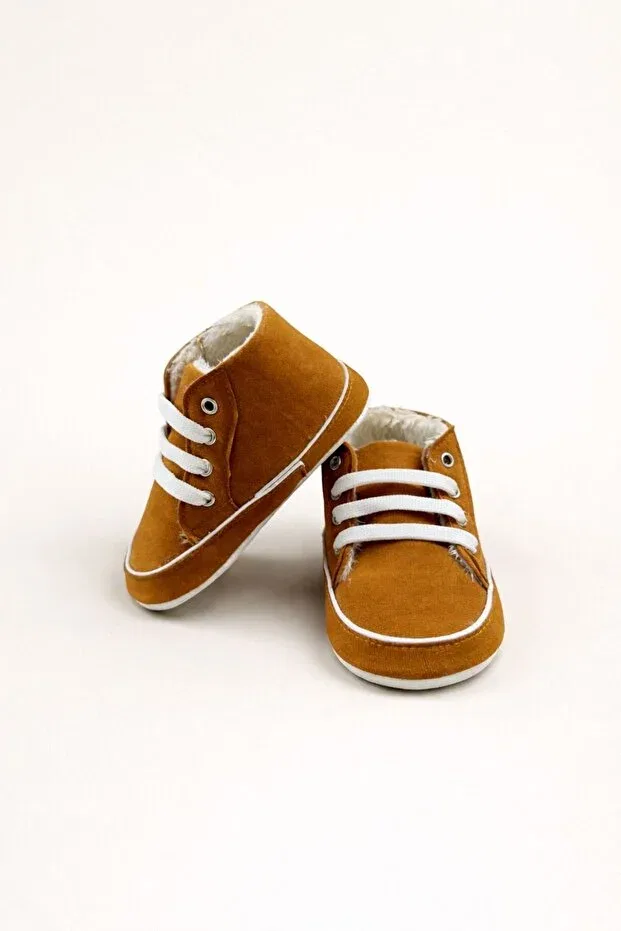 Детская обувь для новорожденных с органическим хлопком Numix Baby Kids, Brown — фото 3