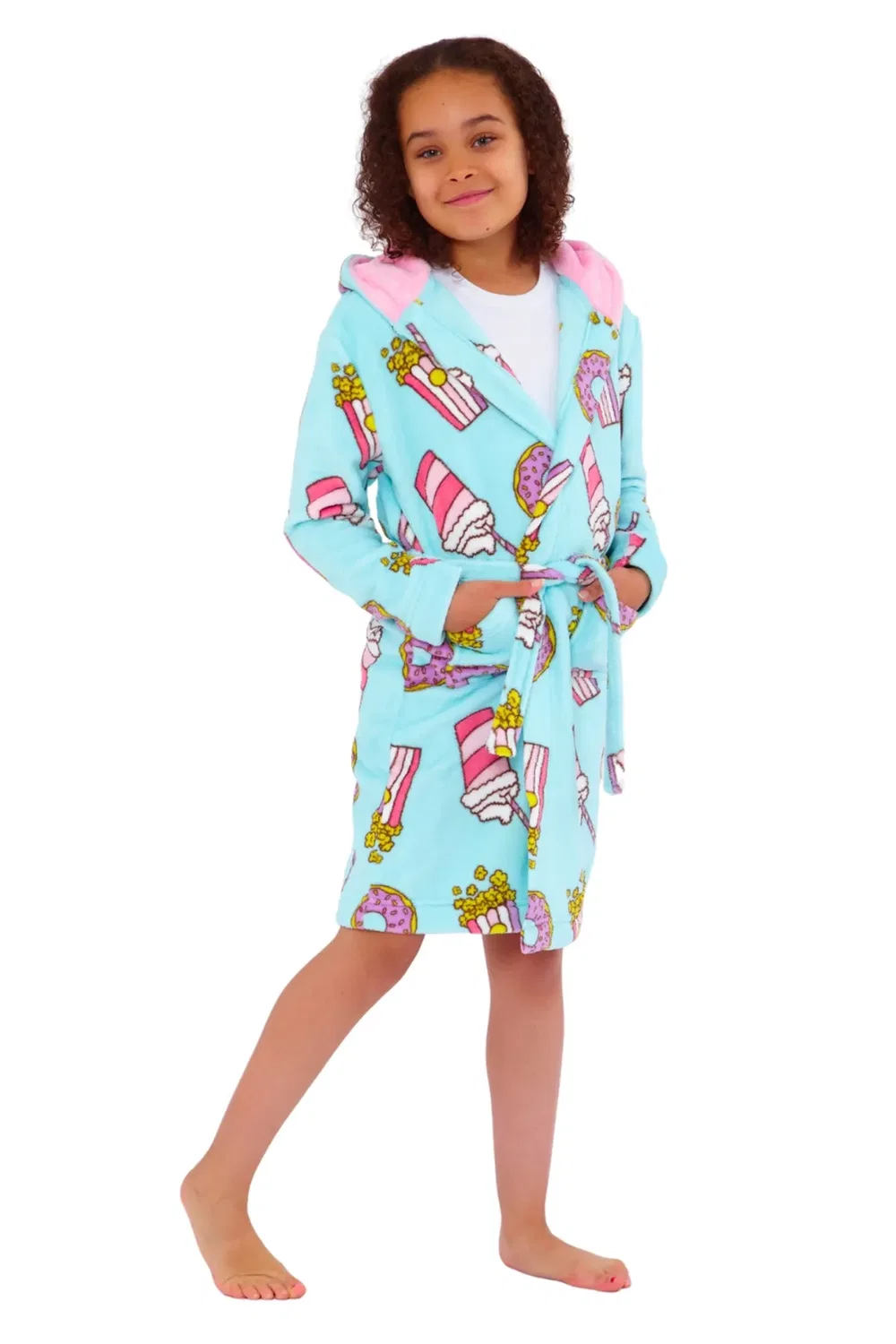 Детский флисовый халат Sleepover Cozy N Dozy, Aqua