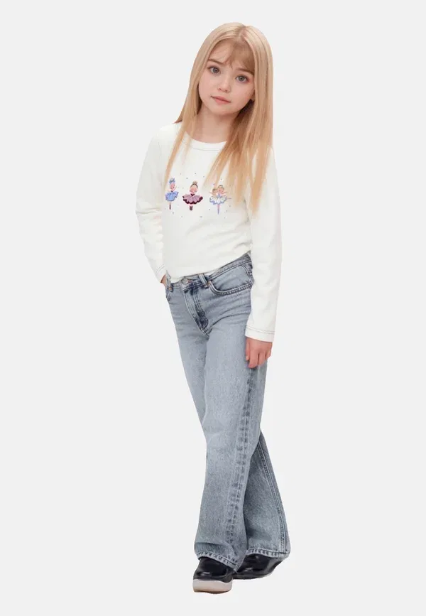 Свитшот из хлопка с эластаном Vix Pullover 2er Pack, Name It, Creme, кремовый