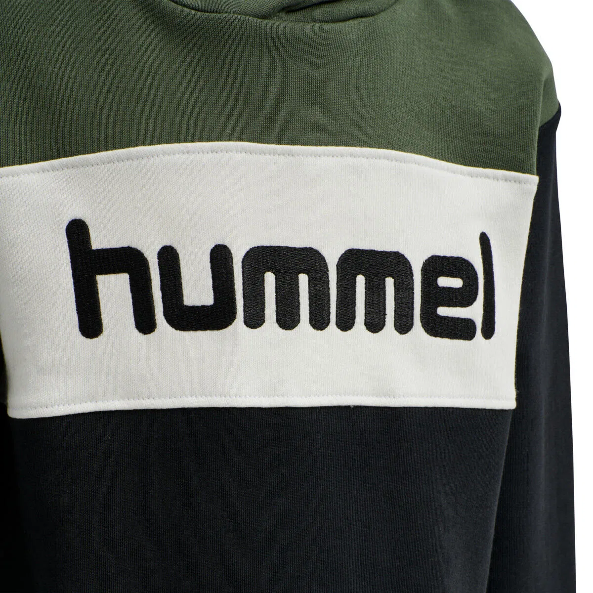 Детское худи Мортена Hummel, Оливково-Зеленый/Черный/Темно-Зеленый — фото 4