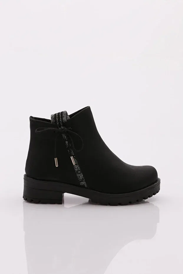 Детские ботинки для девочек из экокожи Dgn, Black