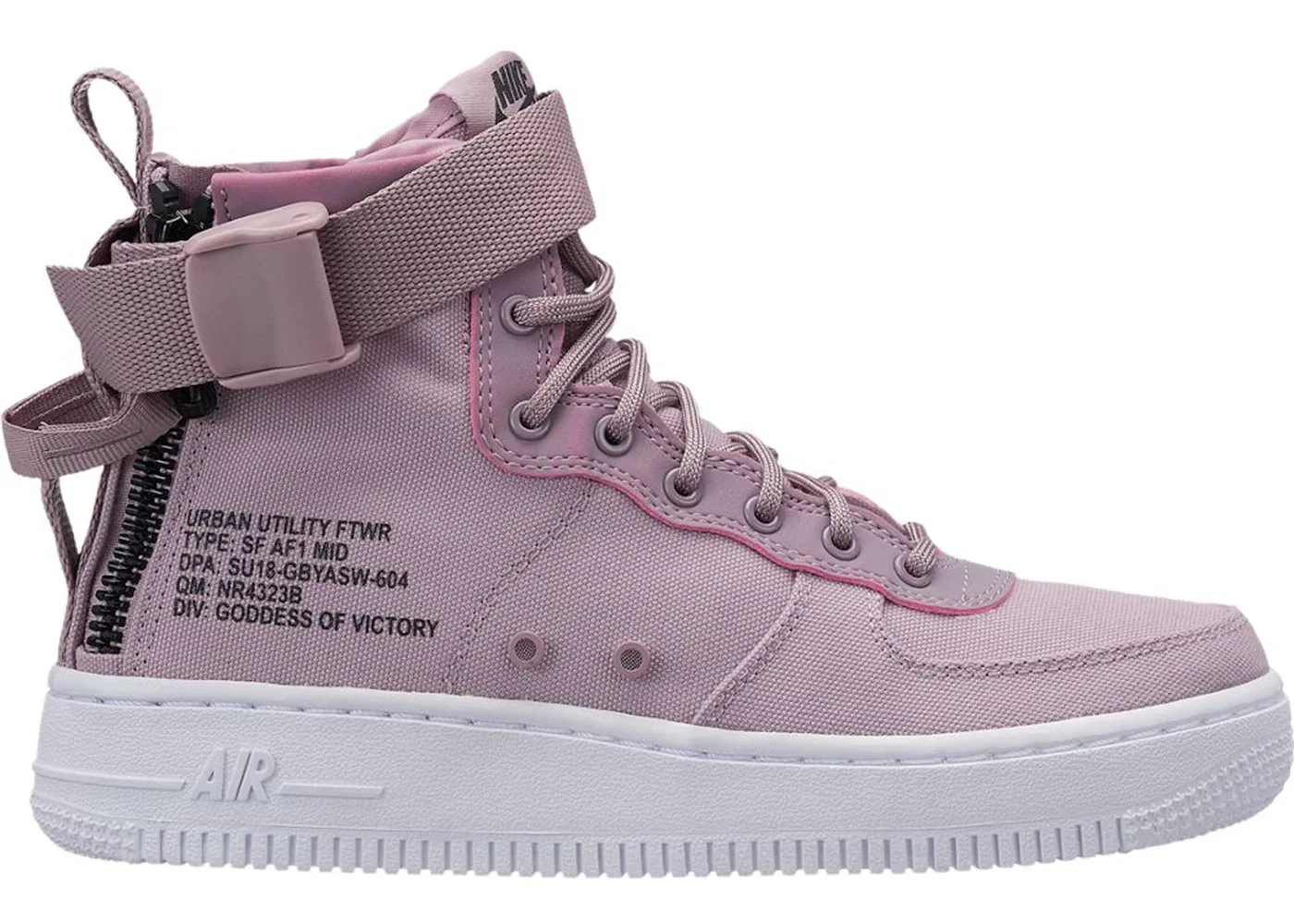Детские ботинки с высоким голенищем Nike SF Air Force 1 Mid, Elemental Rose White