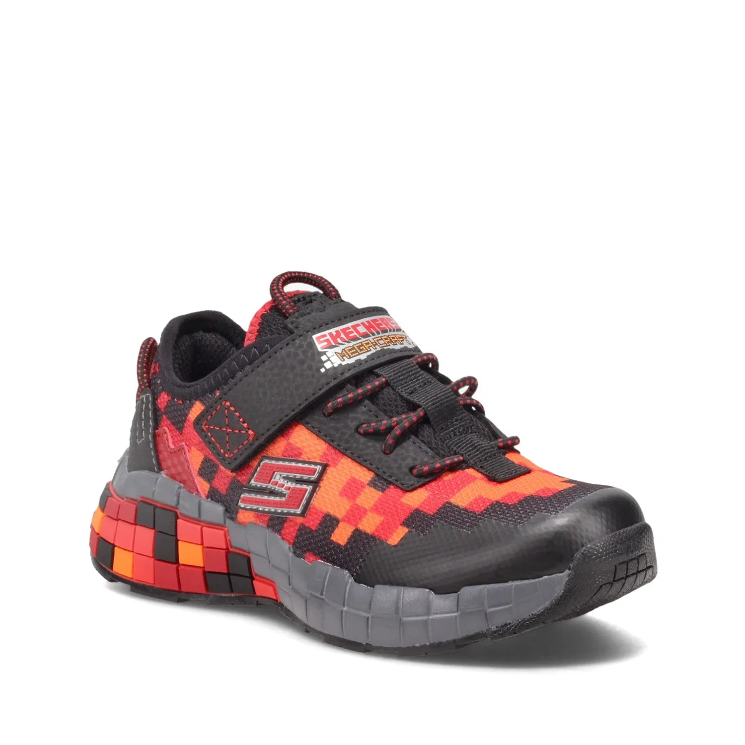 Детские кроссовки для мальчиков с принтом Light Storm 3 Skechers, Black Red — фото 2