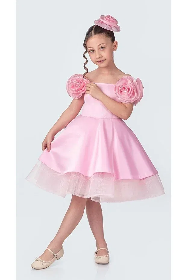 Детское платье для девочек с пайетками Fanari Mnk Baby&Kids, Pink