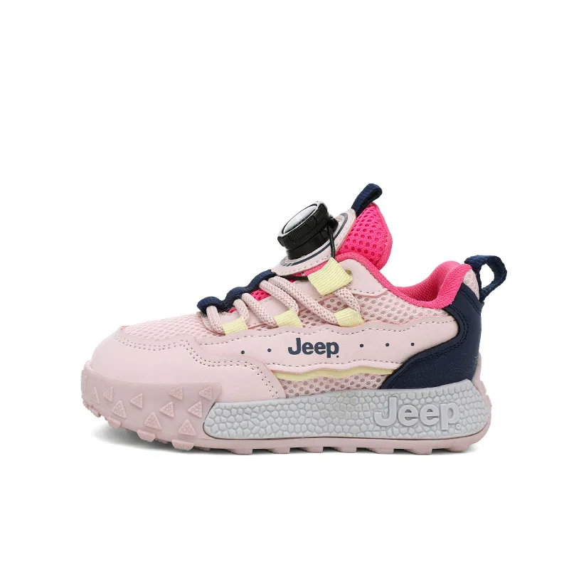 Детские кеды с сетчатым верхом Pink Blue Jeep