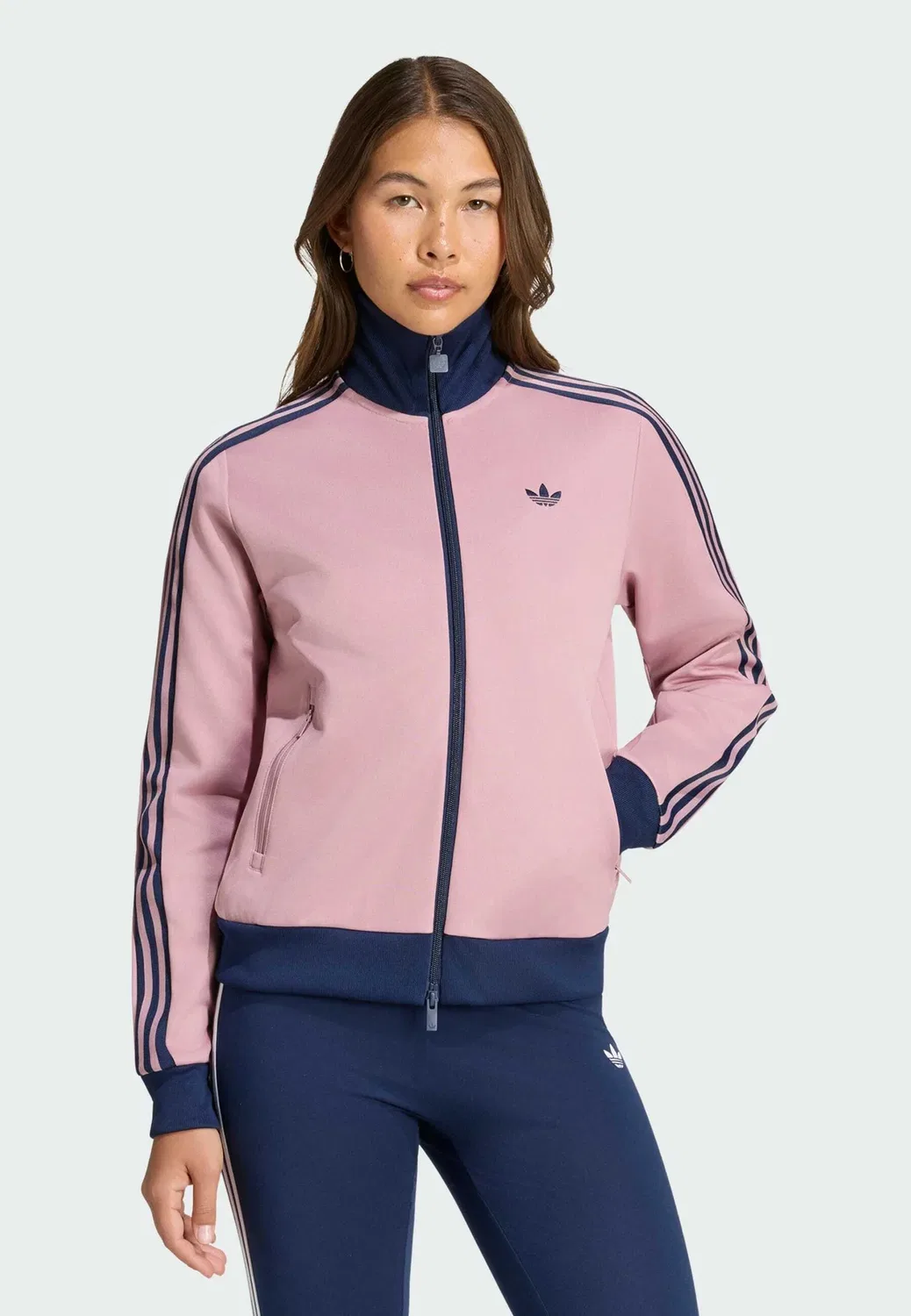 Классическая тренировочная куртка TT Adidas Originals, Magic Mauve Night Indigo