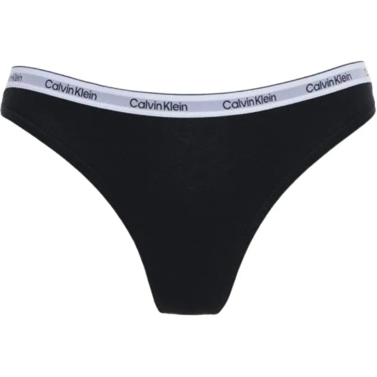 Женские трусы-слипы с принтом Calvin Klein, 1 Pack (Black)