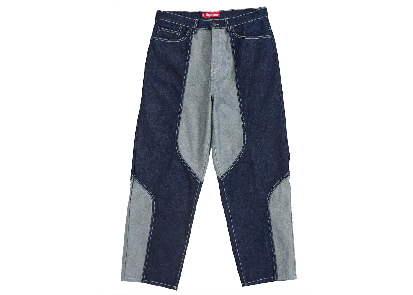Мужские джинсы с контрастными вставками Supreme Jean, Blue