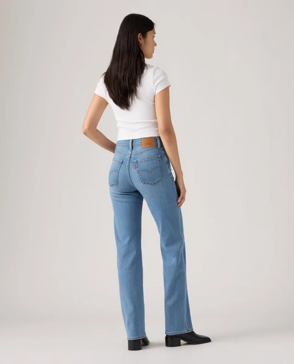 Женское прямые джинсы, Vaquero Recto 723 High Rise Straight Tiro Alto, Levi's, синий — фото 2