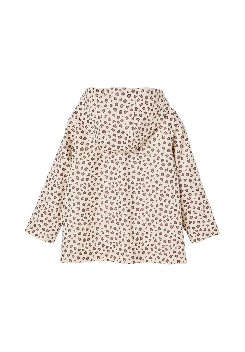 Mädchen regenjacke mit kapuze und print - водонепроницаемая куртка Vertbaudet, Vanille — фото 2