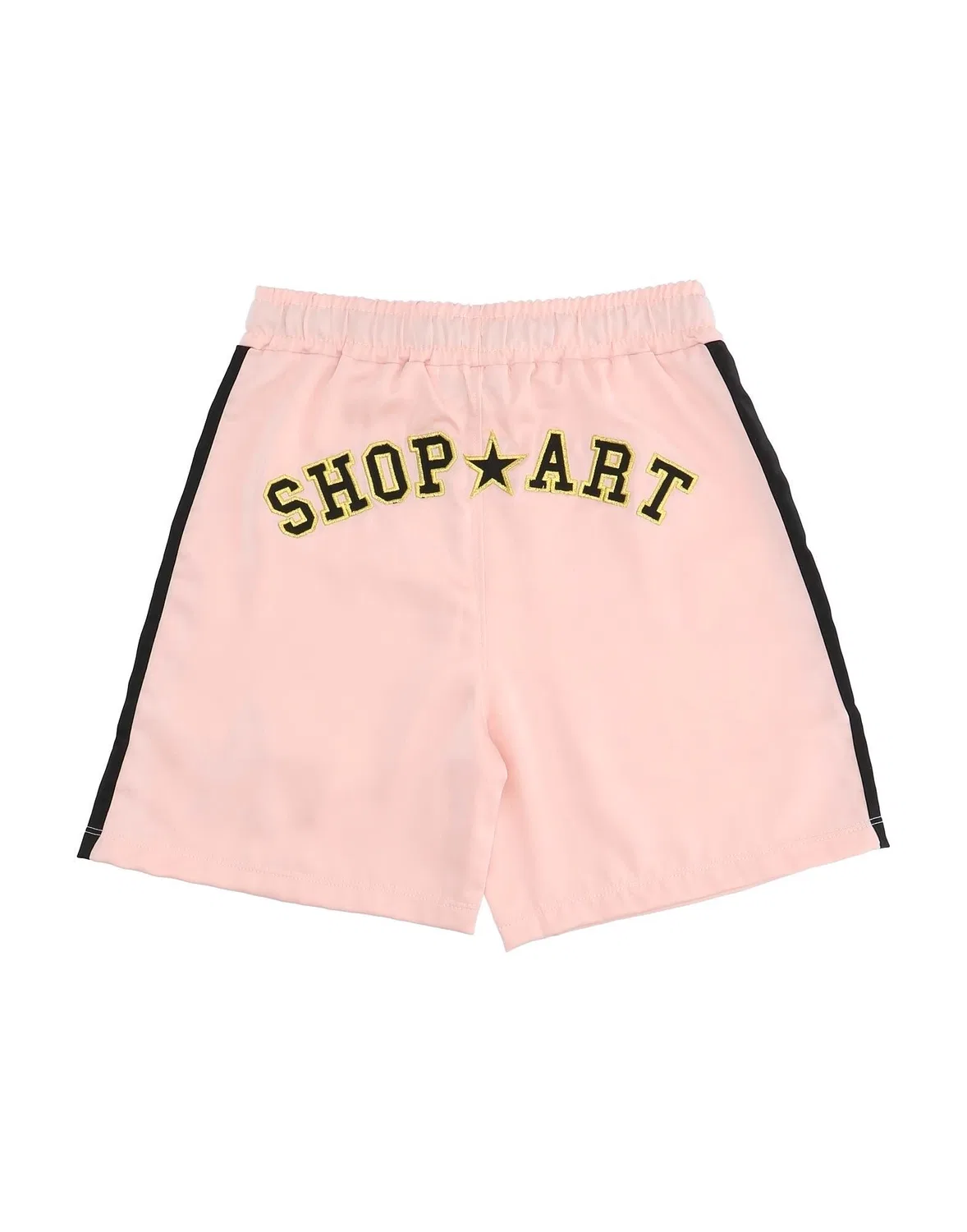 Детские спортивные шорты для девочек с лампасами Shopart, Light Pink — фото 2