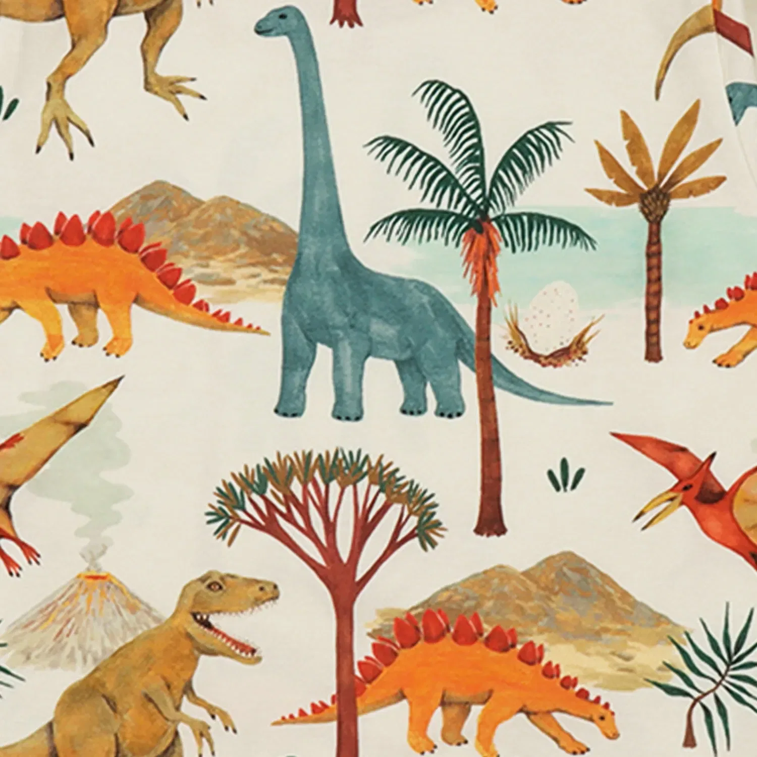 Лонгслив с принтом динозавров Dinasaur World Walkiddy, разноцветный — фото 2
