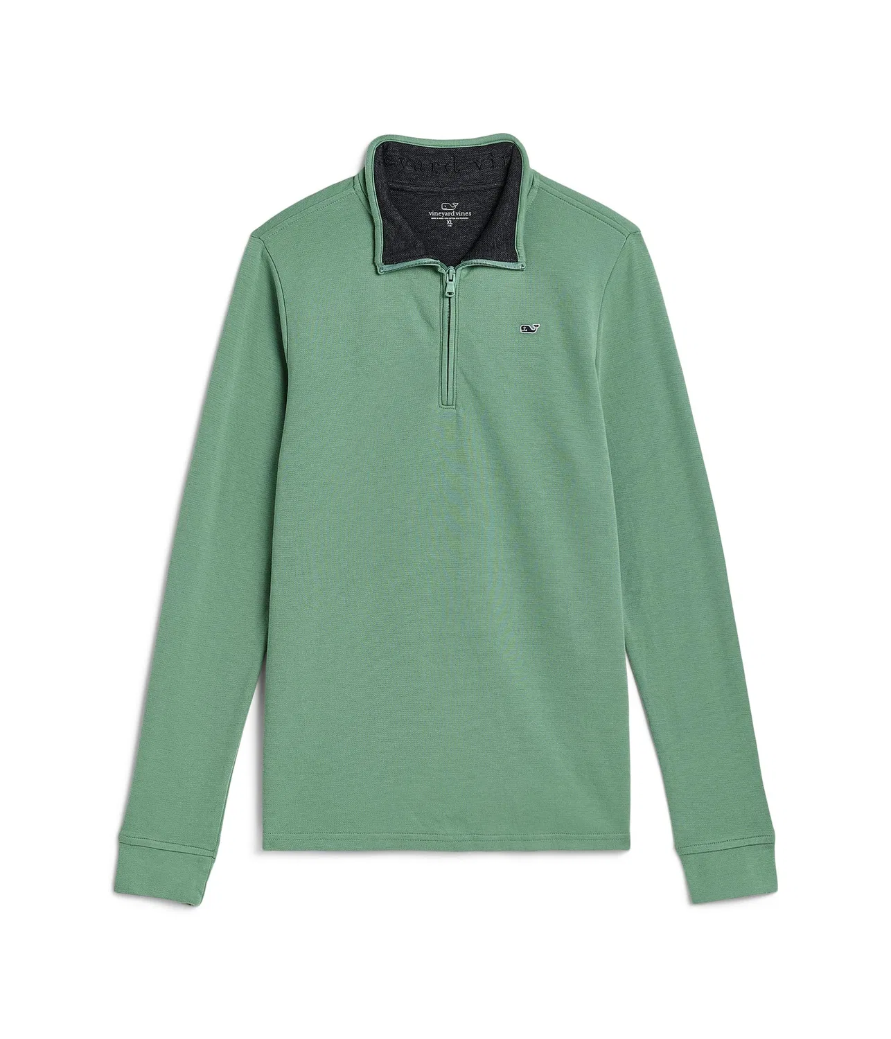 Толстовка на молнии 1/4 Saltwater 1/4 Zip (для больших детей) Vineyard Vines Kids, Olive Dusk