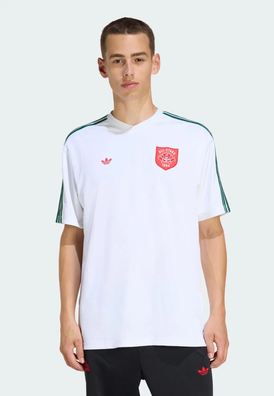 Футболка Adidas Originals Розы белого цвета — фото 2