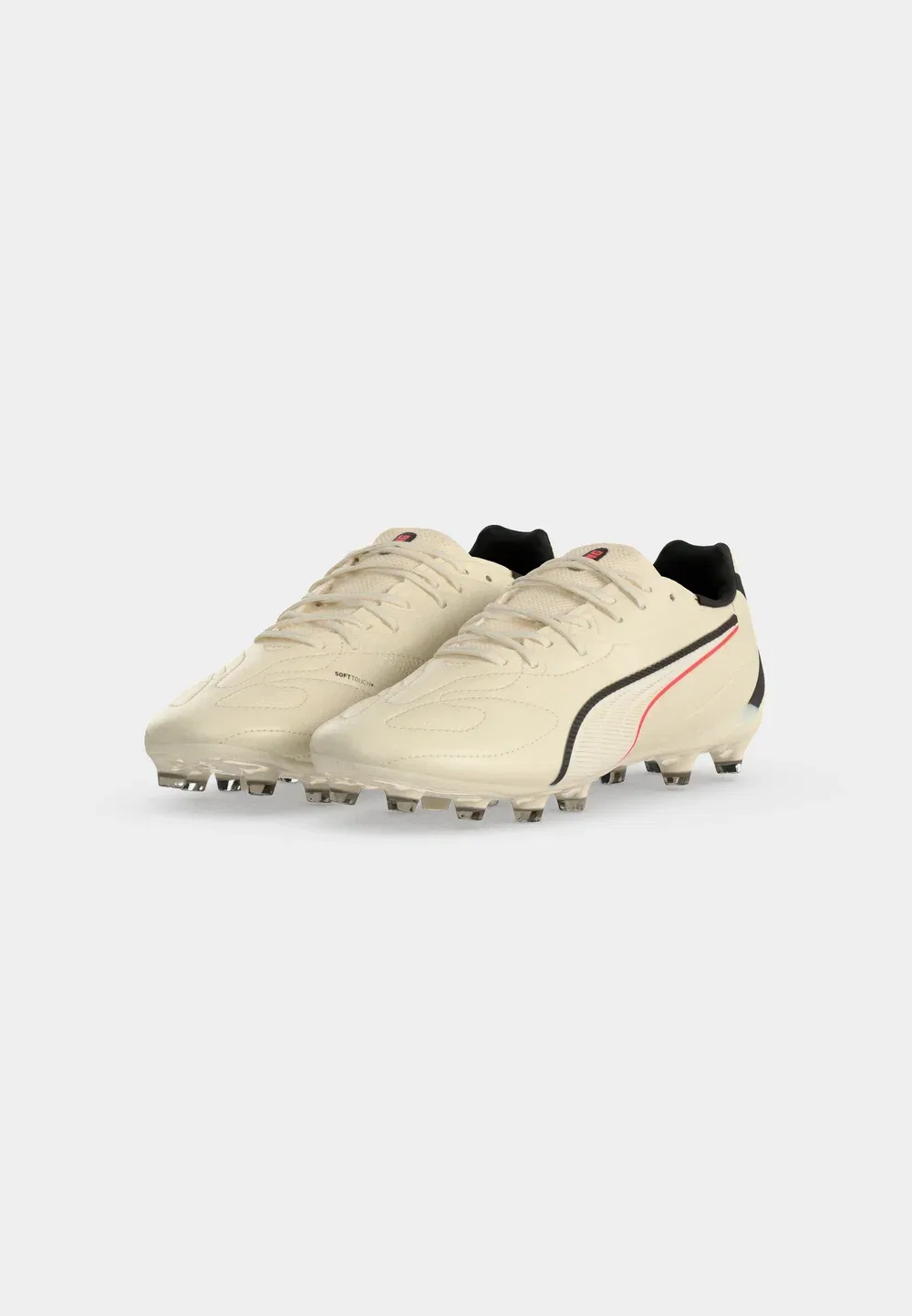 Футбольные бутсы King 20 match fg/ag jr unisex для искусственных газонов Puma, Sugared Almond/Black/Ultra Red — фото 3