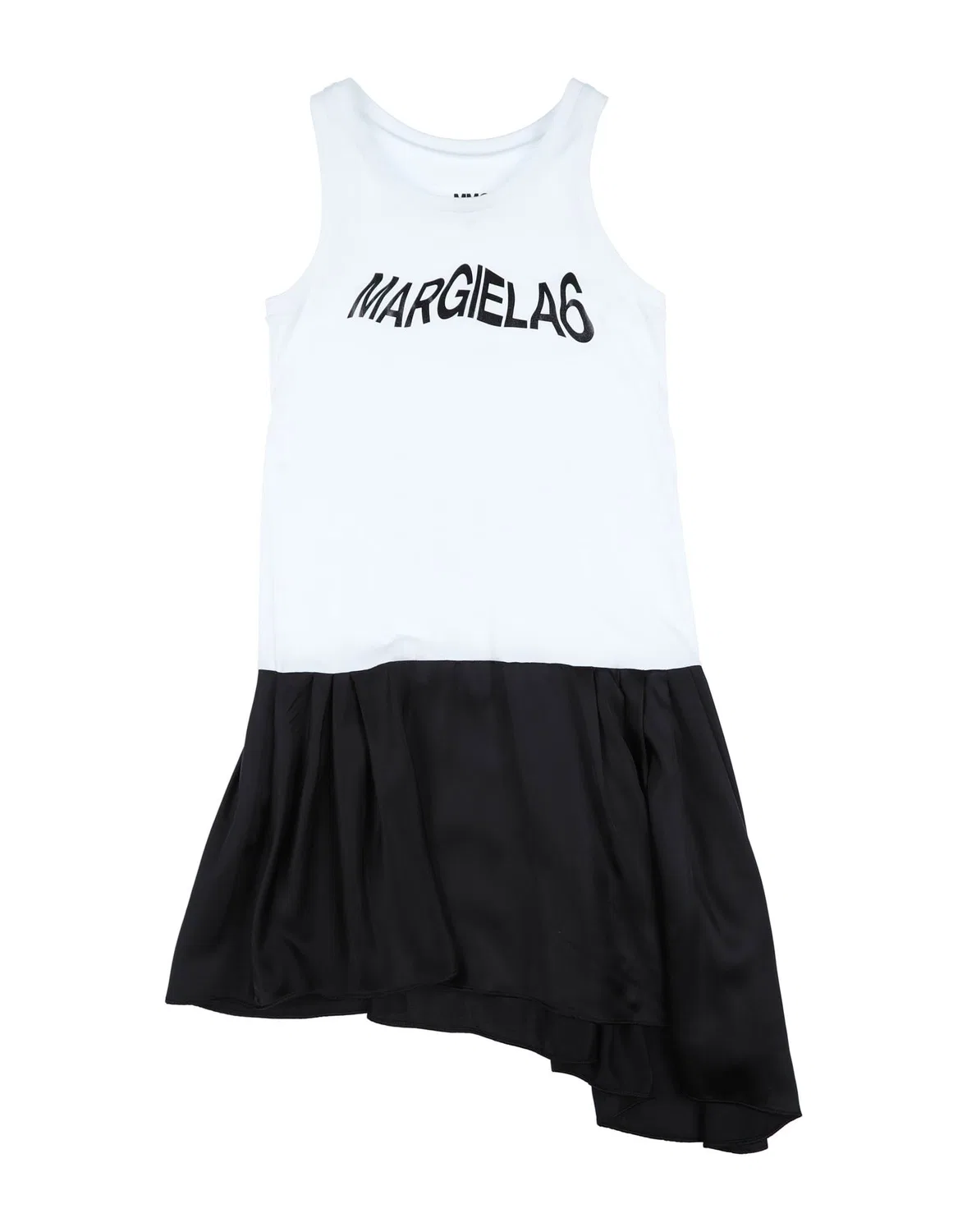 Детское платье для девочек с принтом MM6 Maison Margiela, белый
