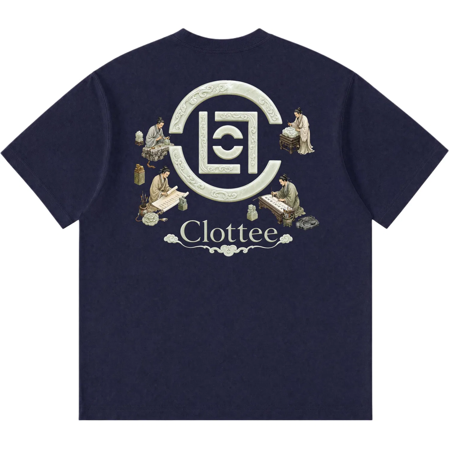Детская футболка с круглым вырезом Navy Blue CLOT