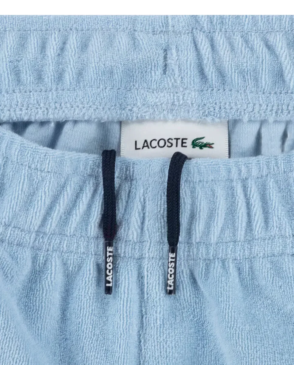 Детские шорты для мальчиков махровые Lacoste, Azul — фото 3