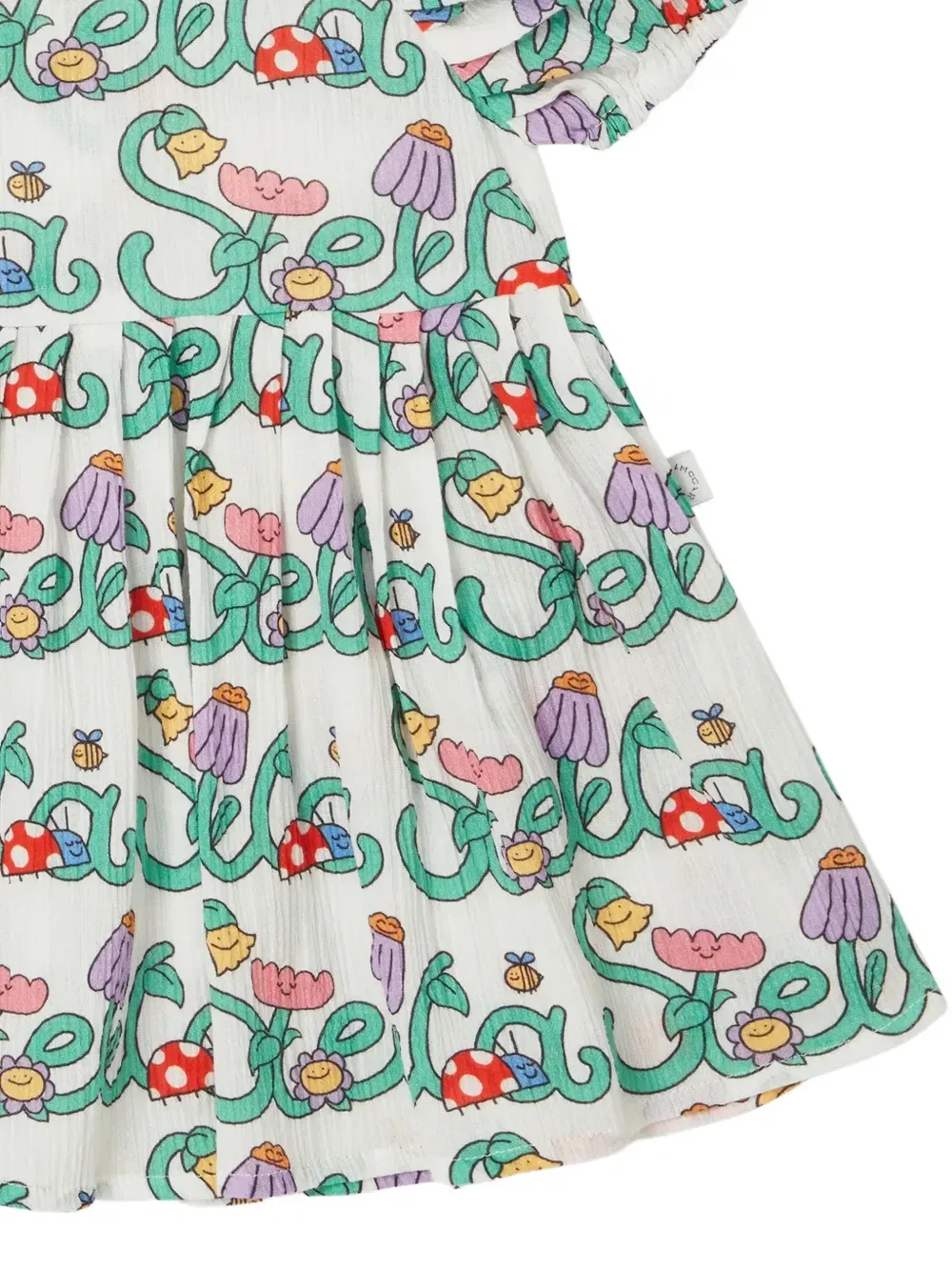 Комплект из блумеров и платья с логотипом Stella McCartney Kids, белый — фото 4