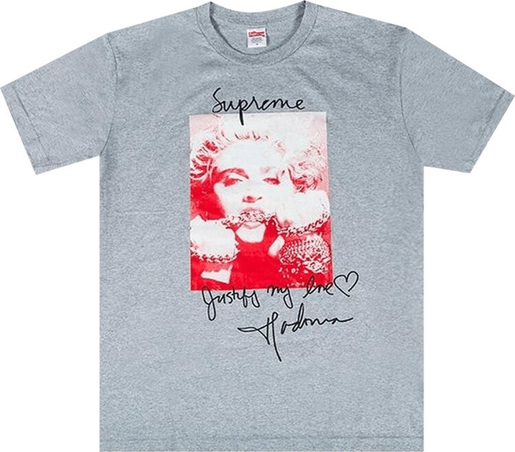 

Футболка Supreme Madonna Tee 'Heather Grey', серый