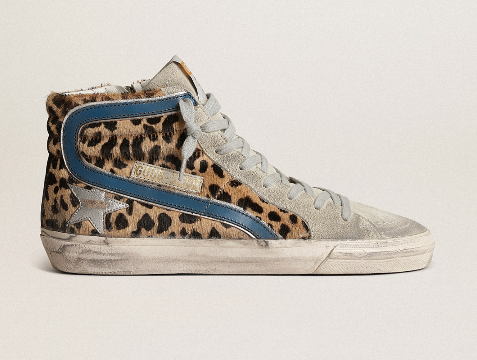 

Кроссовки Vintage Chic Leopard Pony Skin Golden Goose, бежевый