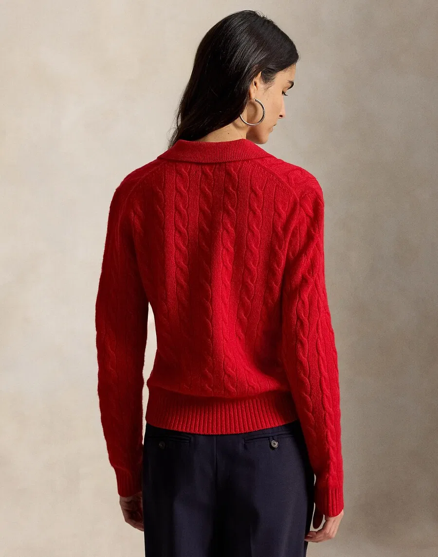 Свитер Polo Ralph Lauren красного цвета — фото 4