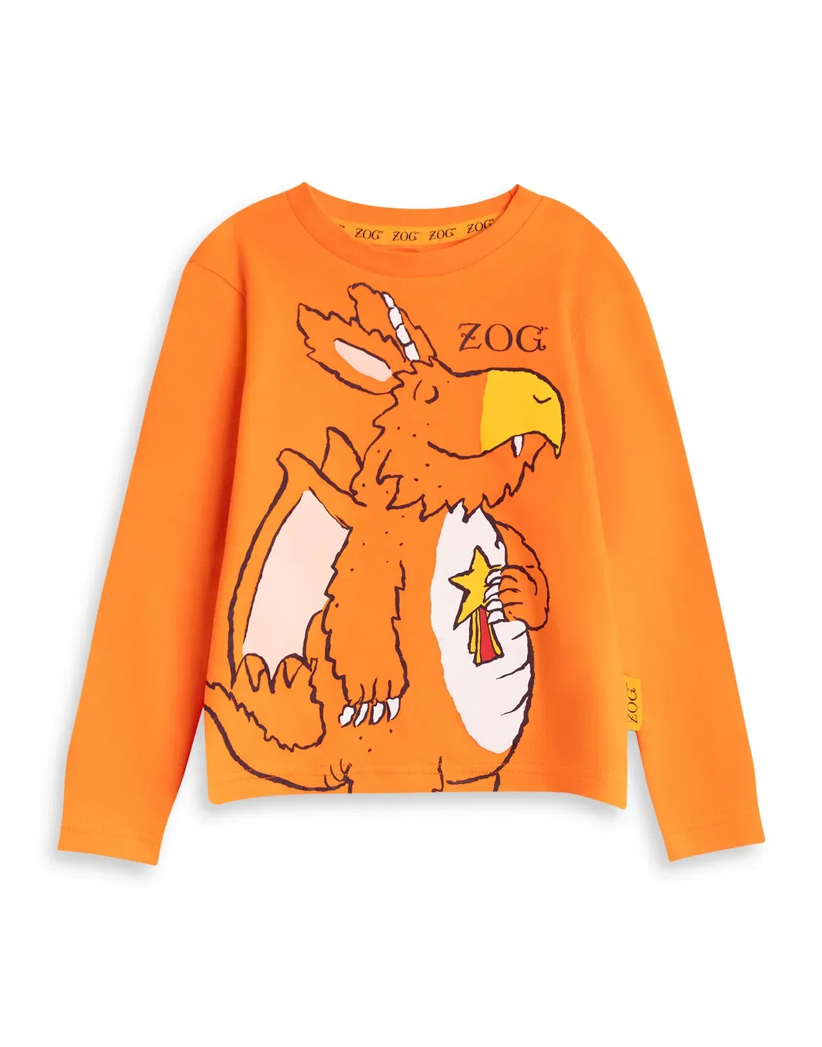 Детский комплект пижамы с длинным рукавом и длинной штаниной, модель Long sleeve long leg pyjama set, Gruffalo & Friends, Orange — фото 3