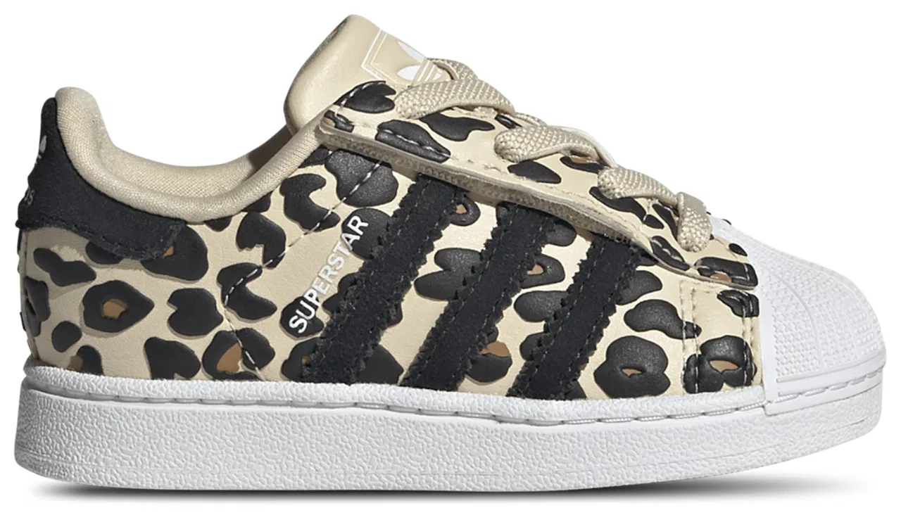 Детские кроссовки для девочек Superstar adidas, Tan/Multi