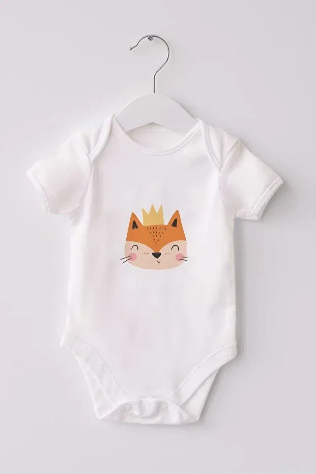 Детское боди-слип для новорожденных с принтом Panda Lilabio, White — фото 3