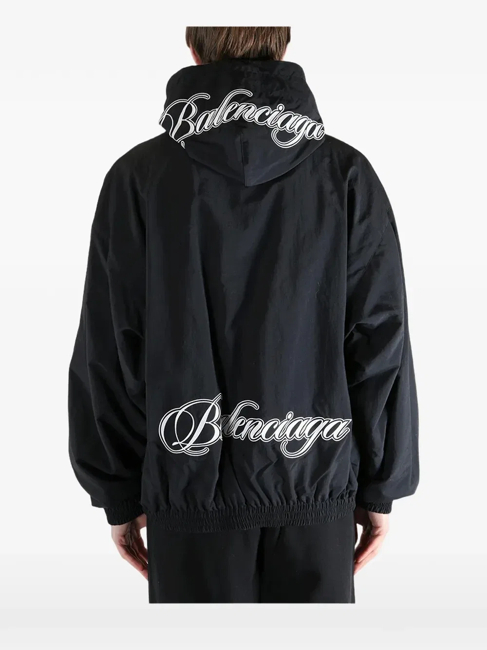 Двусторонняя куртка с капюшоном на молнии Balenciaga, черный — фото 2