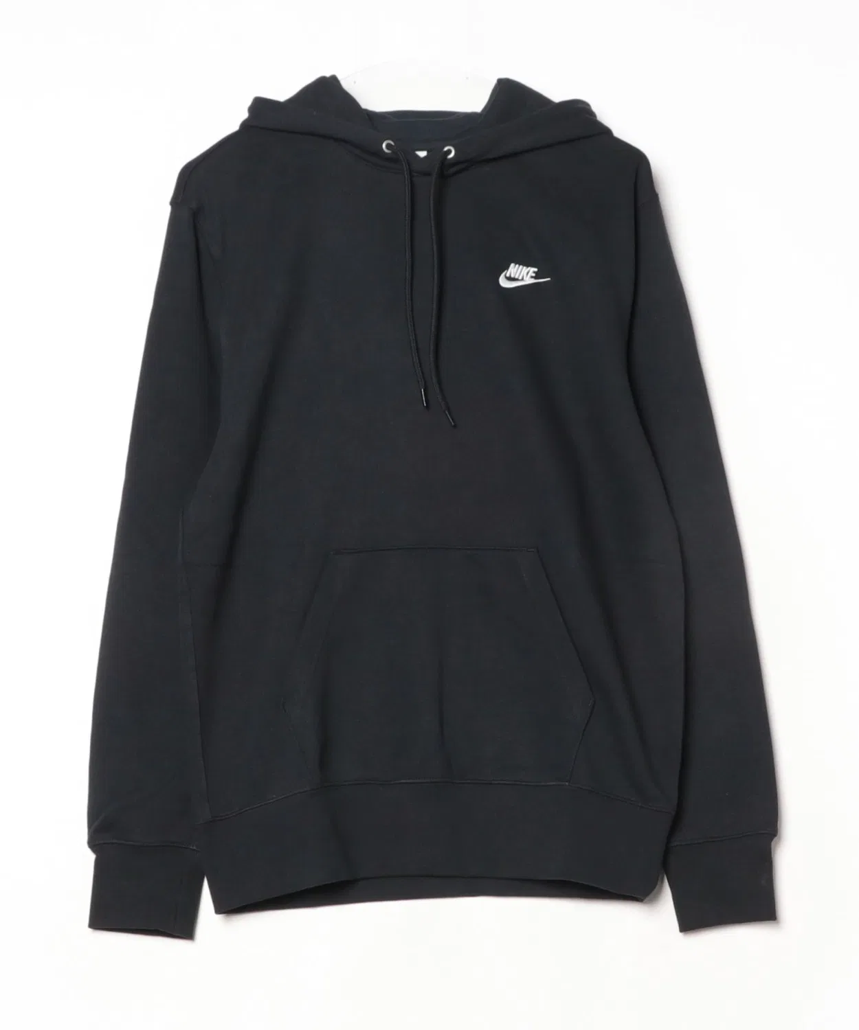 Мужской пуловер с длинным рукавомбез принта с логотипом бренда NIKE, Black — фото 4
