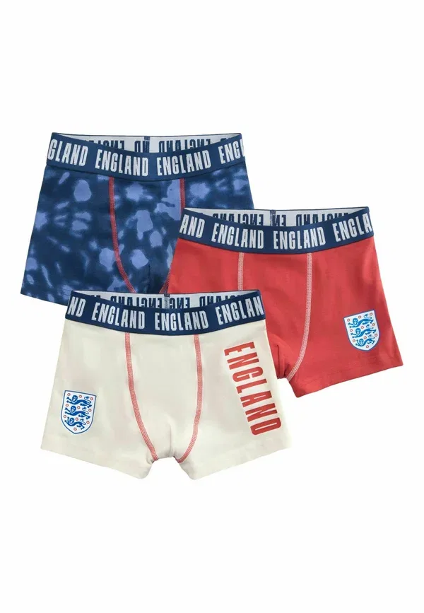 Трусы комплект 3 шт Regular fit England FA Trunks Next red white navy, белый/красный/темно-синий