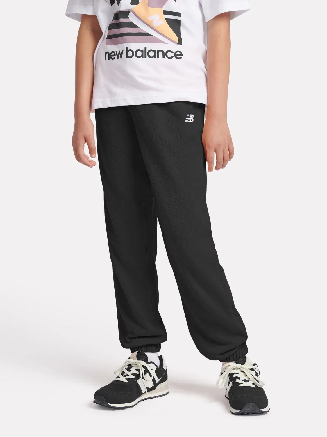 Джоггеры с логотипом New Balance, черный