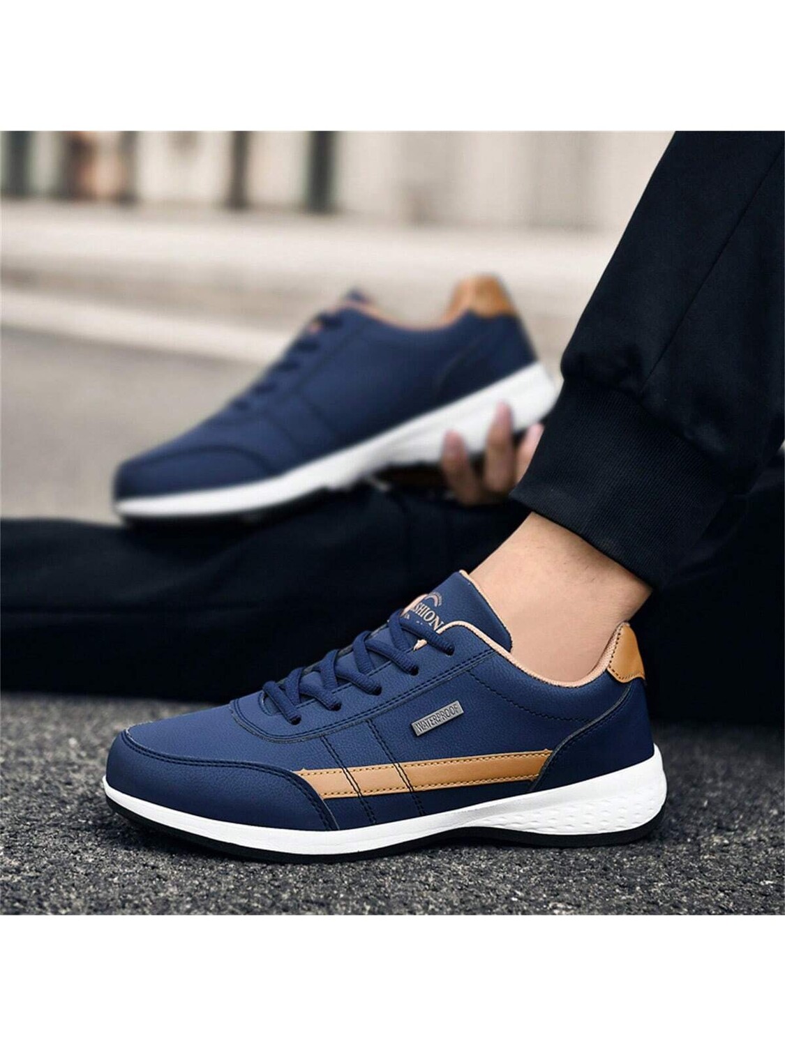 

Кроссовки мужские Classic Md Sole, желтый / синий