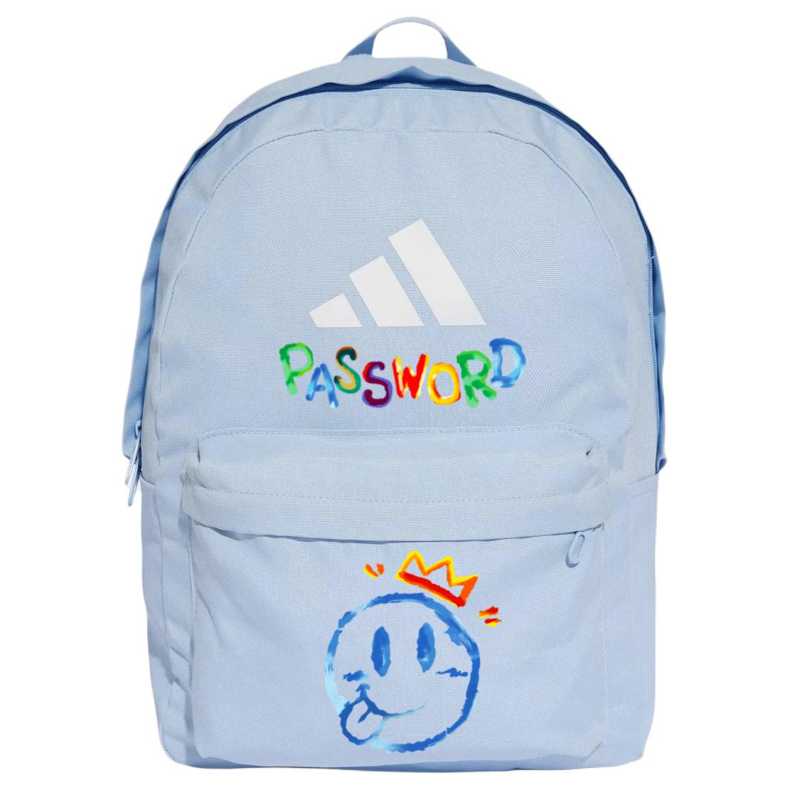 

Adidas Женский рюкзак из ткани светящийся синий, Smiley Face Crown