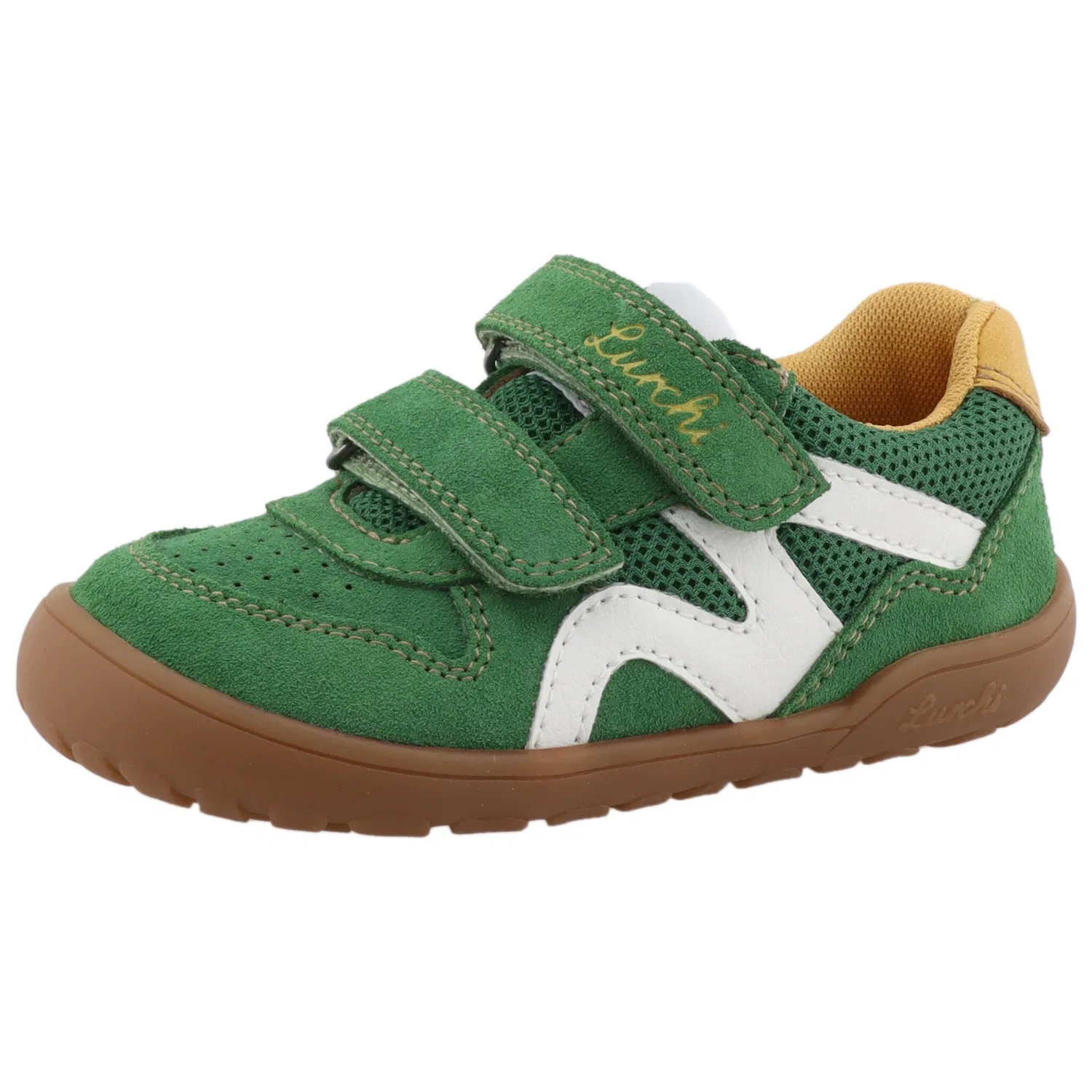 Детские барефут-кроссовки Lurchi, Green/White/Yellow