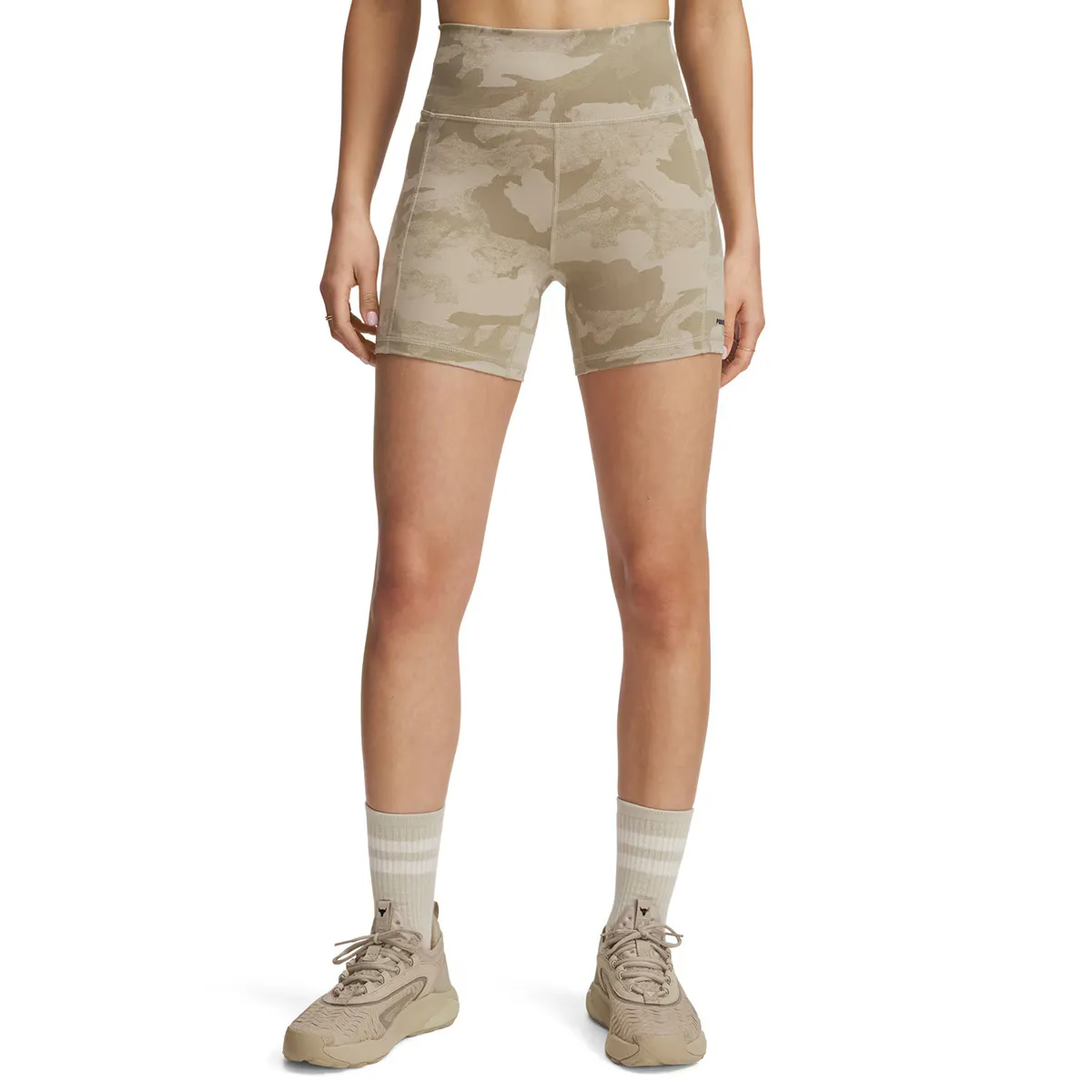 

Женские шорты Pjt Rck Middy Short Under Armour, зеленый