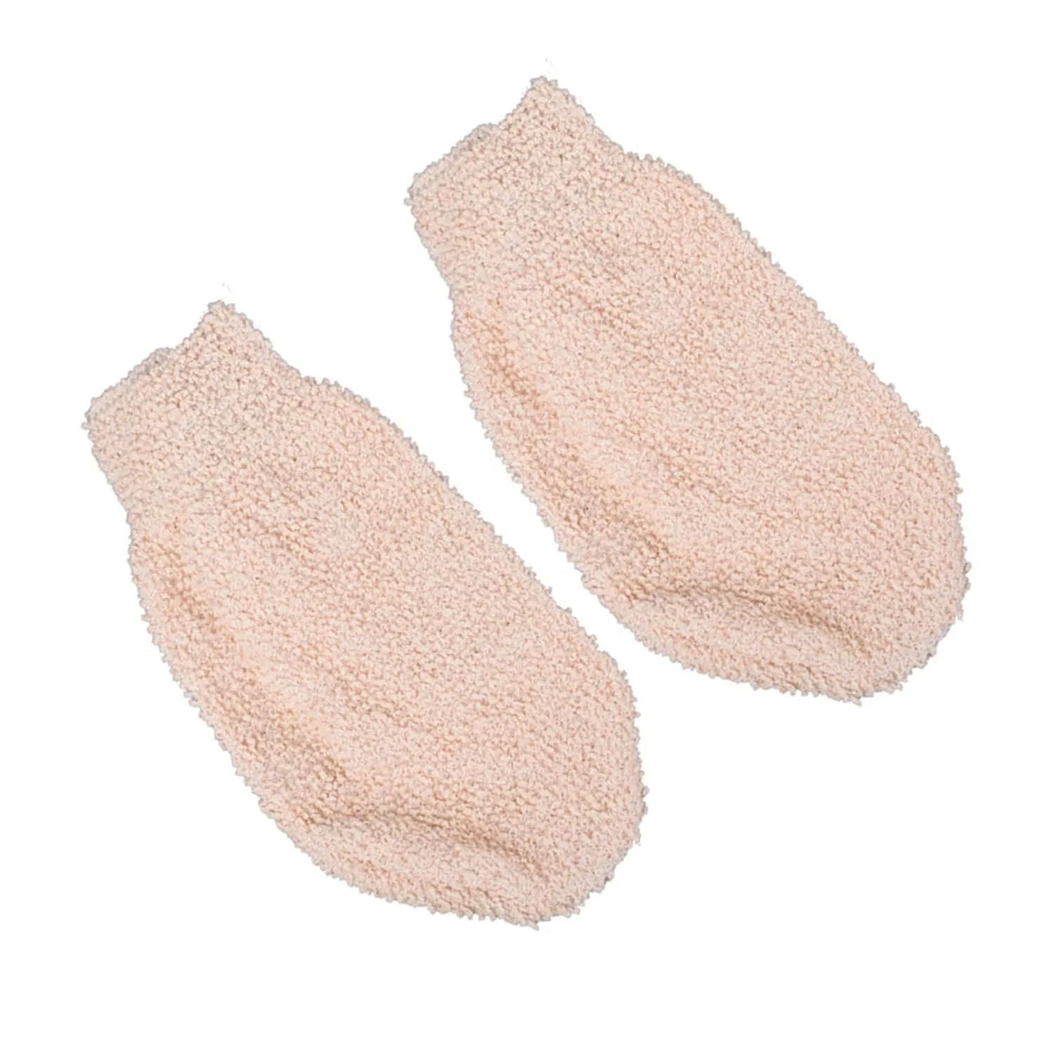 Мочалки для тела из спонжа, 2 шт, Angoily, 21x11 см, Beige