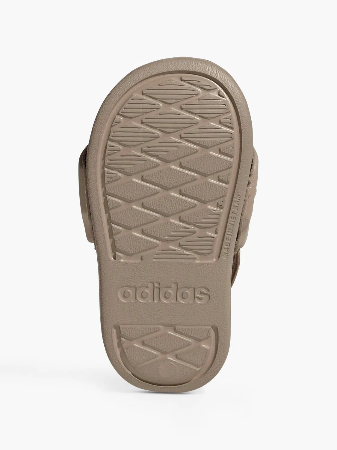 Детские шлепанцы с эластичным верхом Adidas, серый — фото 4