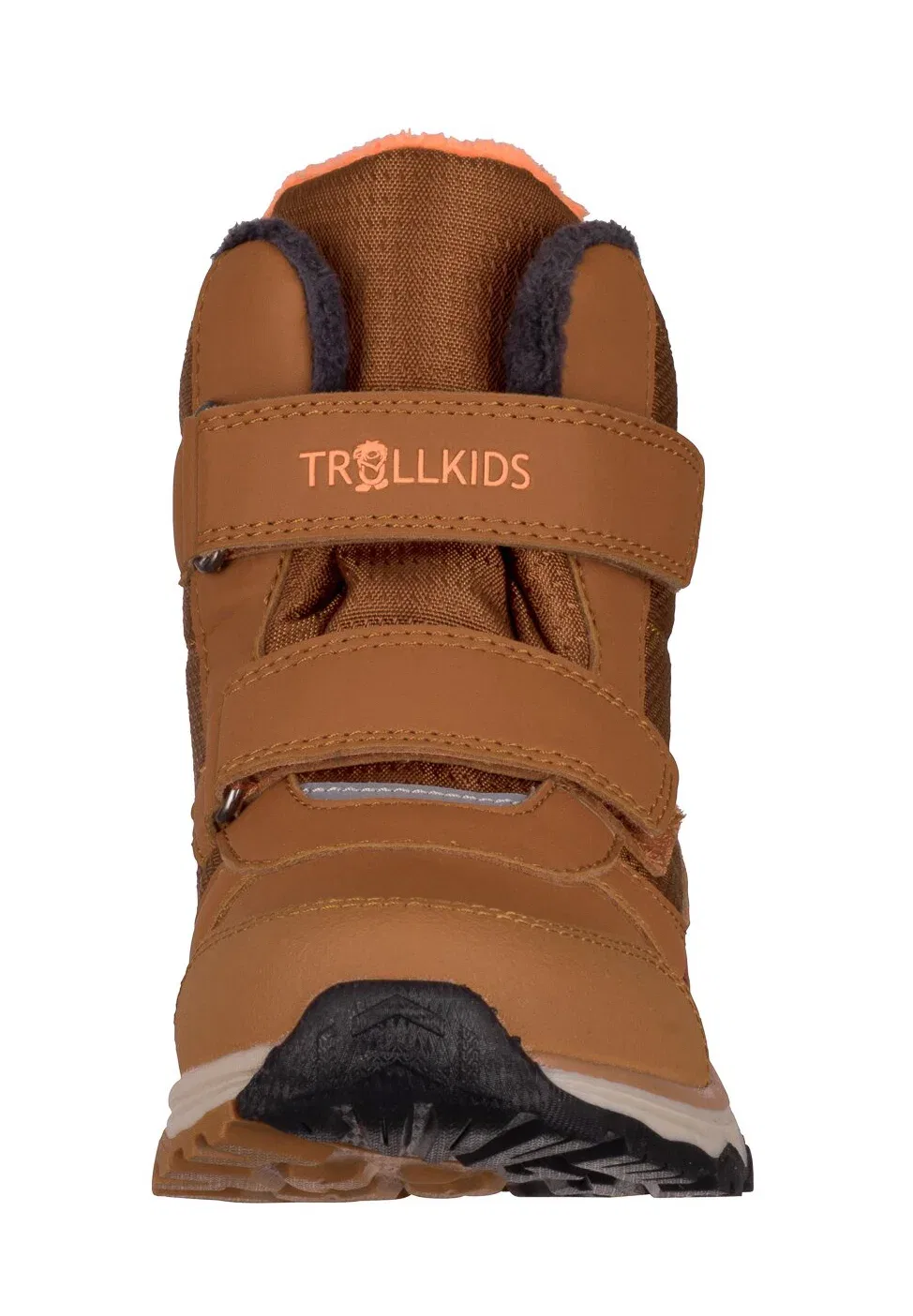 Детские зимние ботинки Hafjell унисекс - зимние ботинки Trollkids, Teak Brown/Black/Vivid Orange — фото 2