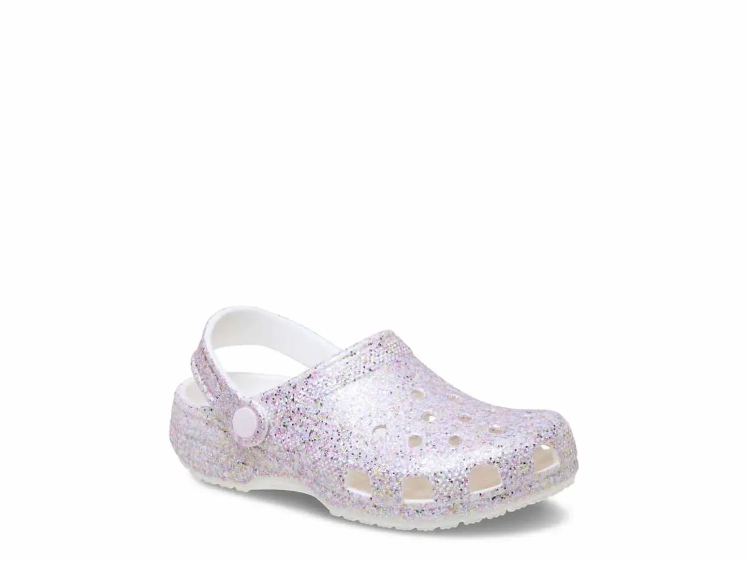 Клоги Classic Fantasy Glitter Crocs, белый/мультиколор