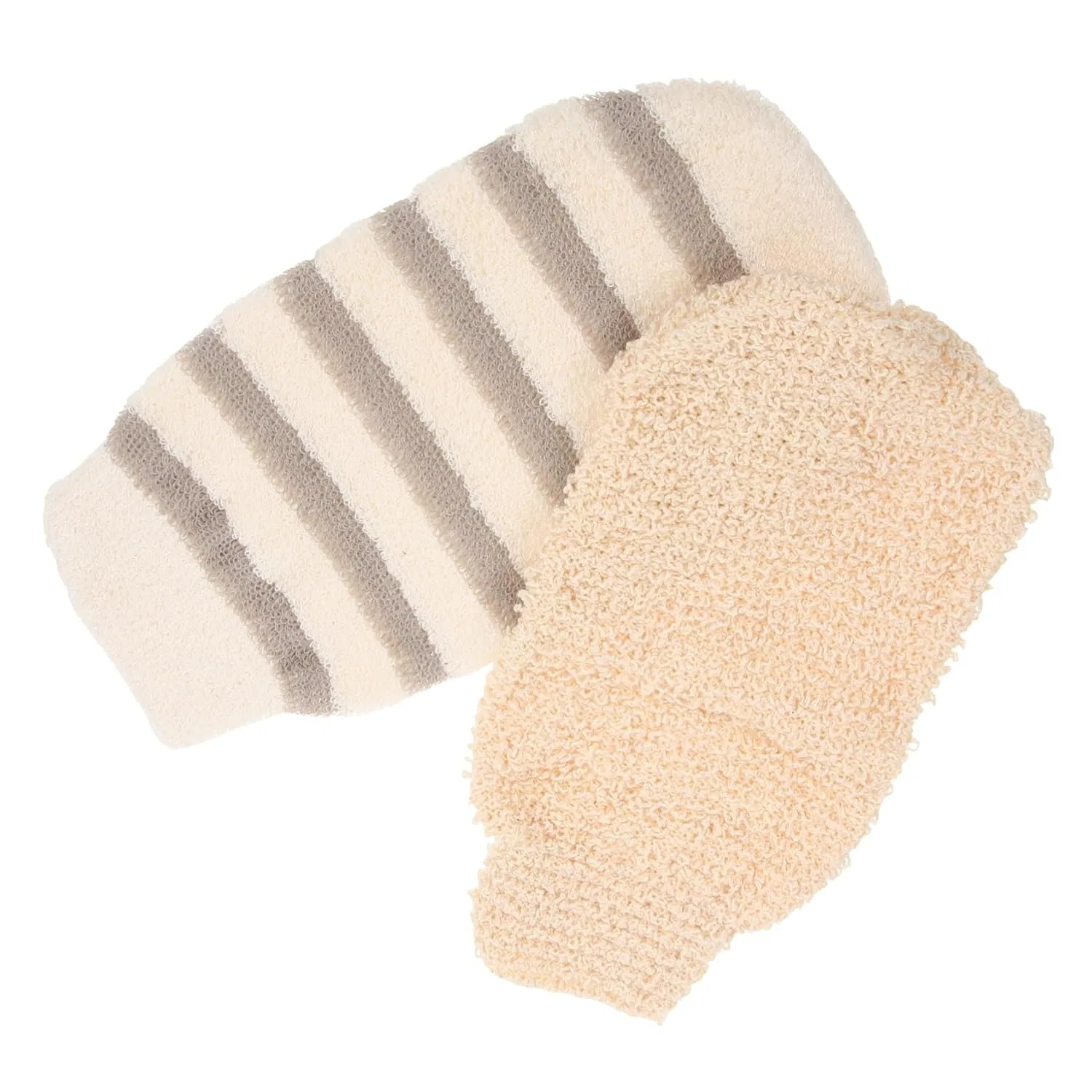 2 Отшелушивающие перчатки Körperpeeling Duschhandschuhe aus Leinen Baumwoll Mischgewebe, TOYZFRIENDY
