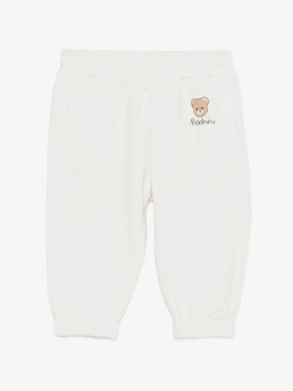 Спортивные брюки с медвежонком Тедди Moschino Kids, белый