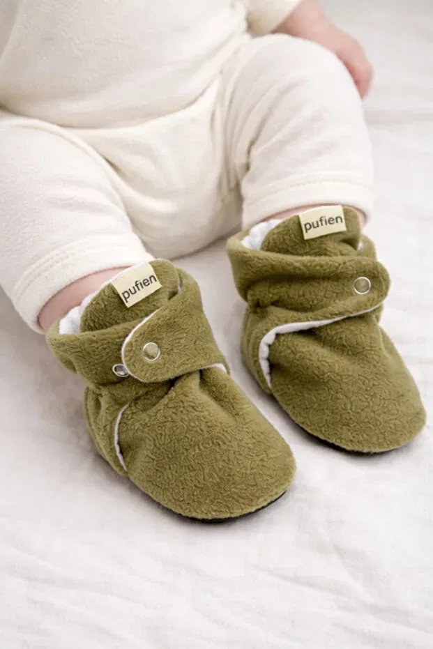 Детские пинетки для малышей с нескользящей подошвой Pufien, Khaki
