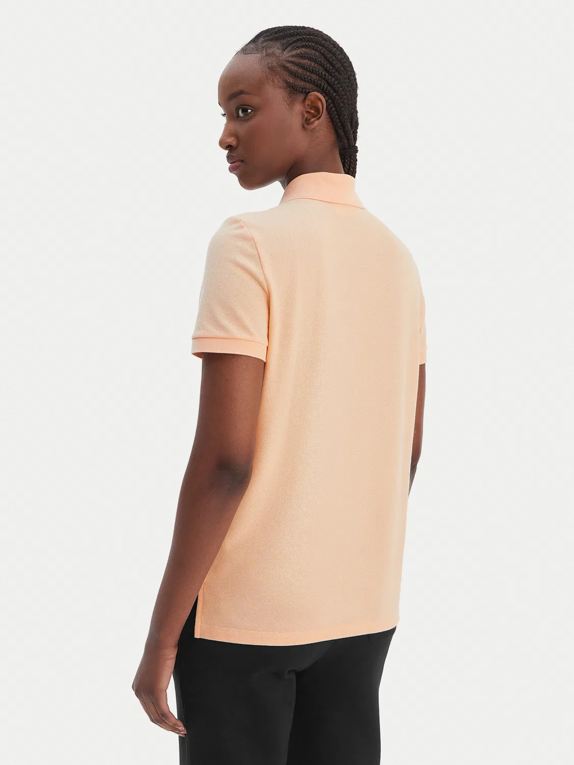 Женское поло стандартного кроя Lacoste, розовый — фото 3