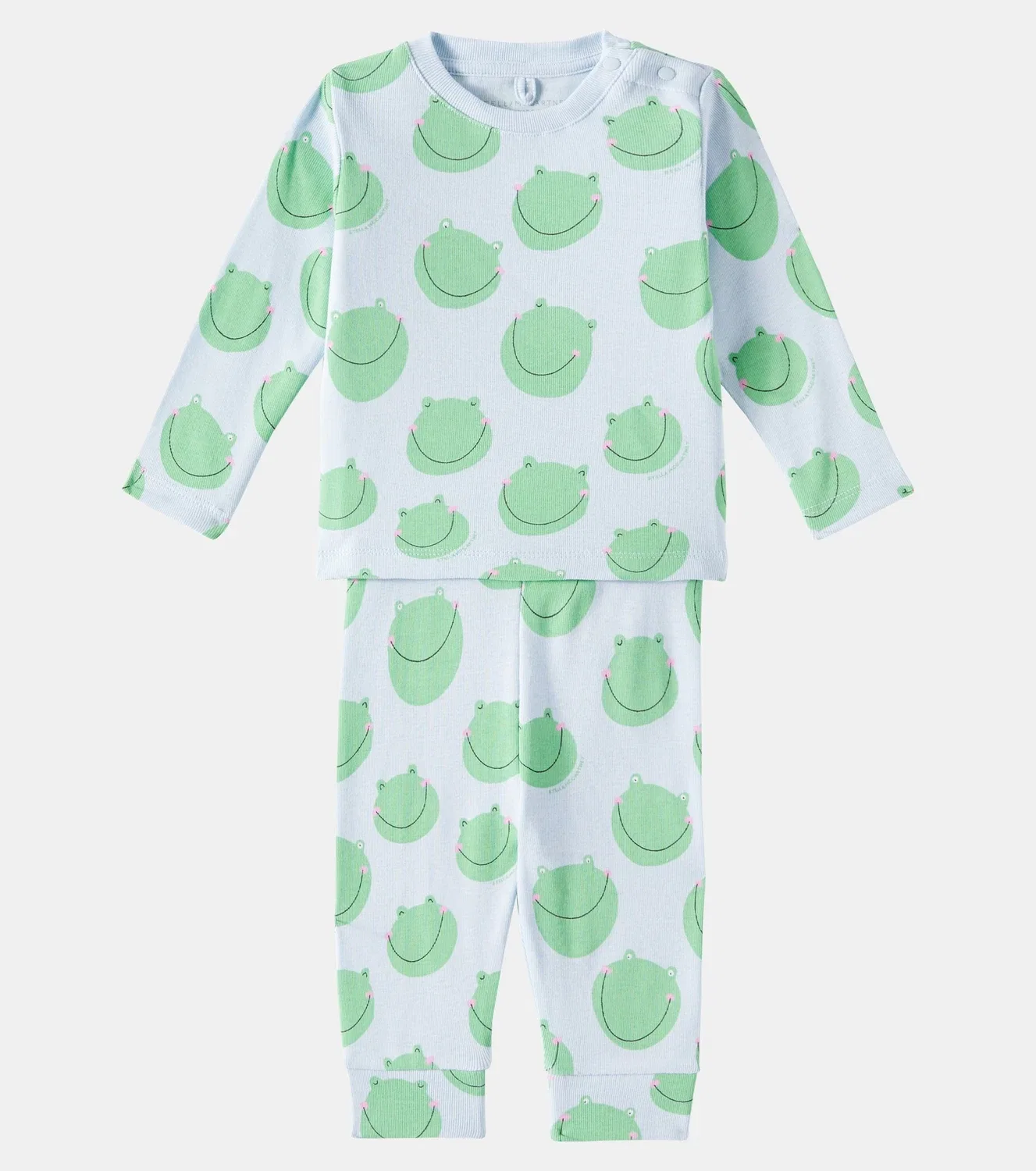 Комплект из свитшота и леггинсов хлопковый Stella Mccartney Kids, голубой — фото 2