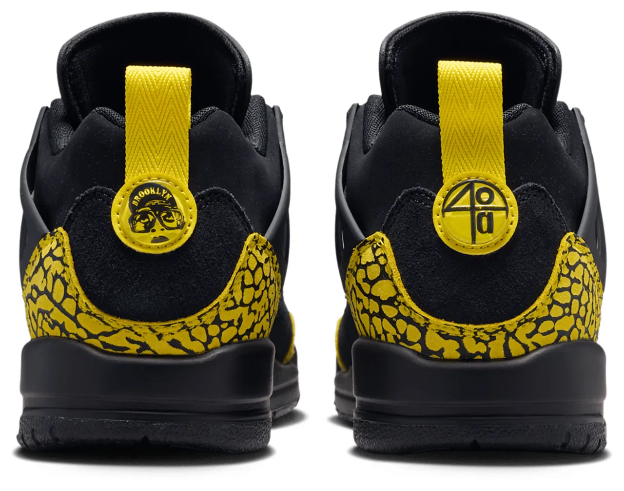 Кроссовки для мальчиков Spizike Low Jordan, цвет Black/Black/Speed Yellow — фото 3