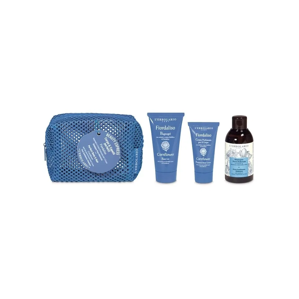 Набор для тела и волос Beauty Express Body & Hair L'Erbolario, Bagnogel 50мл + Крем для тела 30мл + Шампунь 100мл